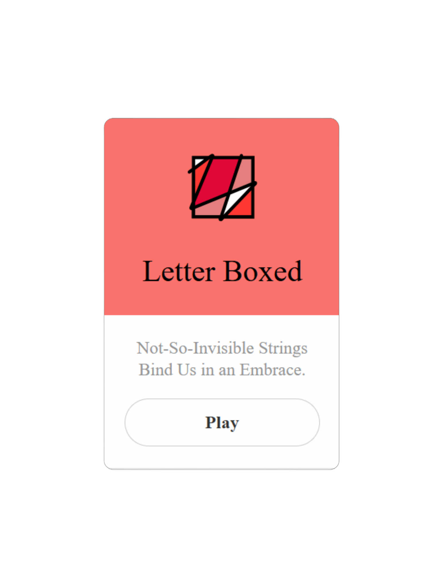 Letter Boxed